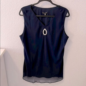 Marina Women's Navy Sleeveless Top